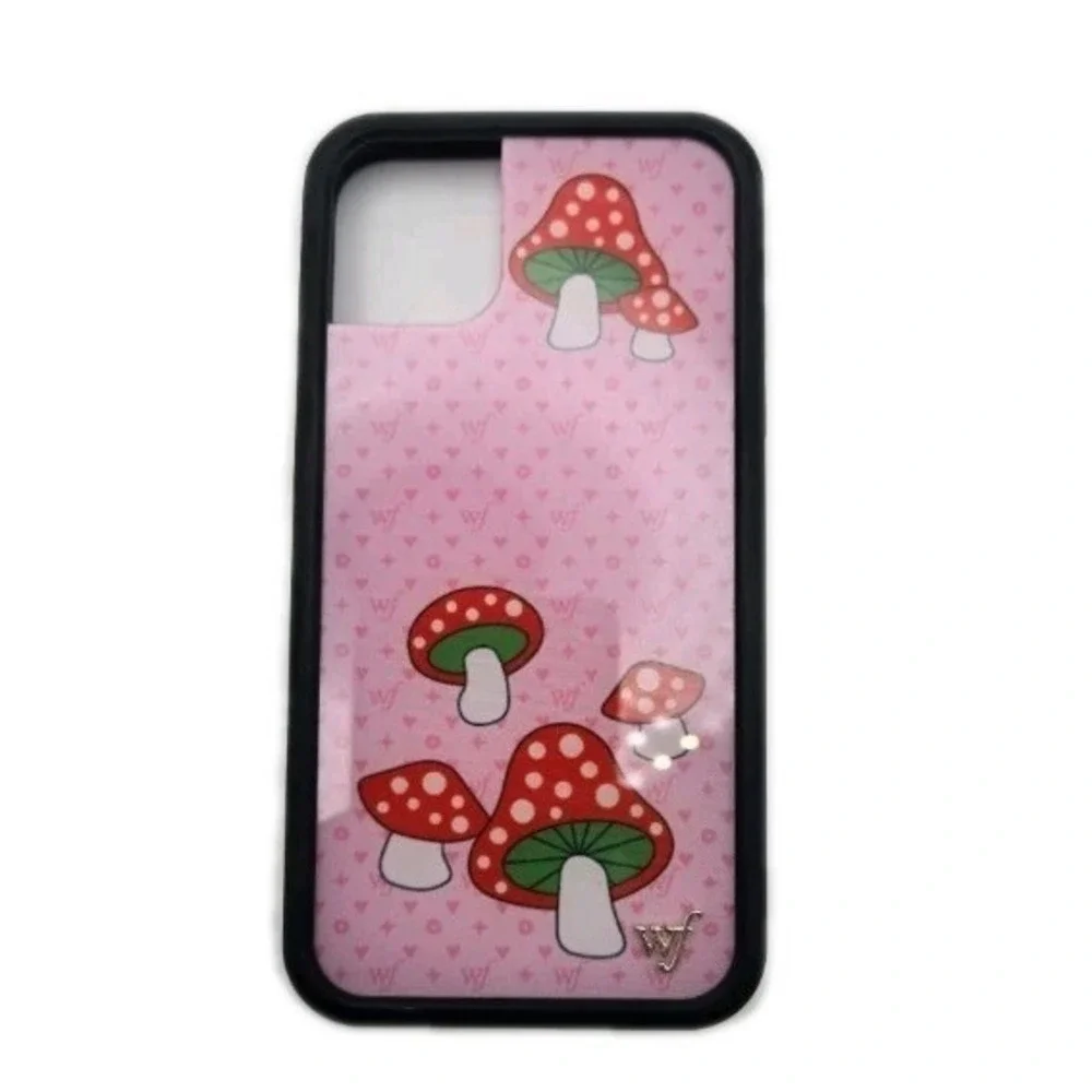 Wildflower iPhone 11 Case Pink Mushroom Limited Edition Protective Phone Case